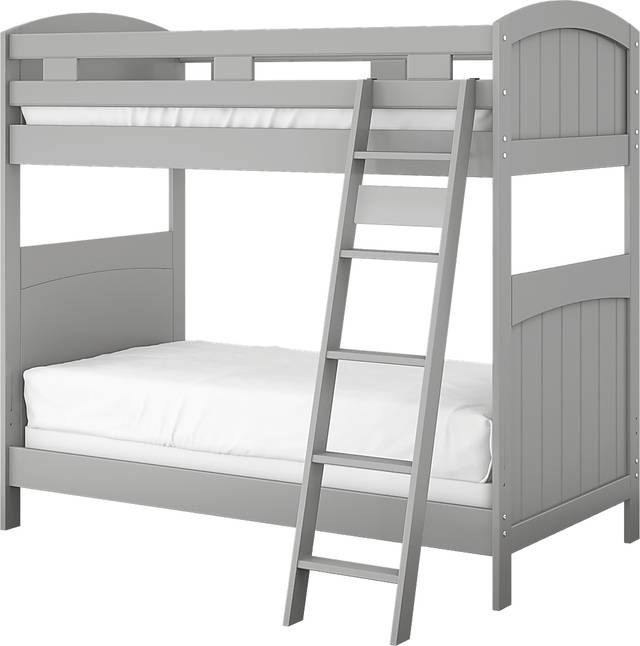 Kids Cottage Colors Gray Twin/Twin Bunk Bed - Thumbnail - Image 3