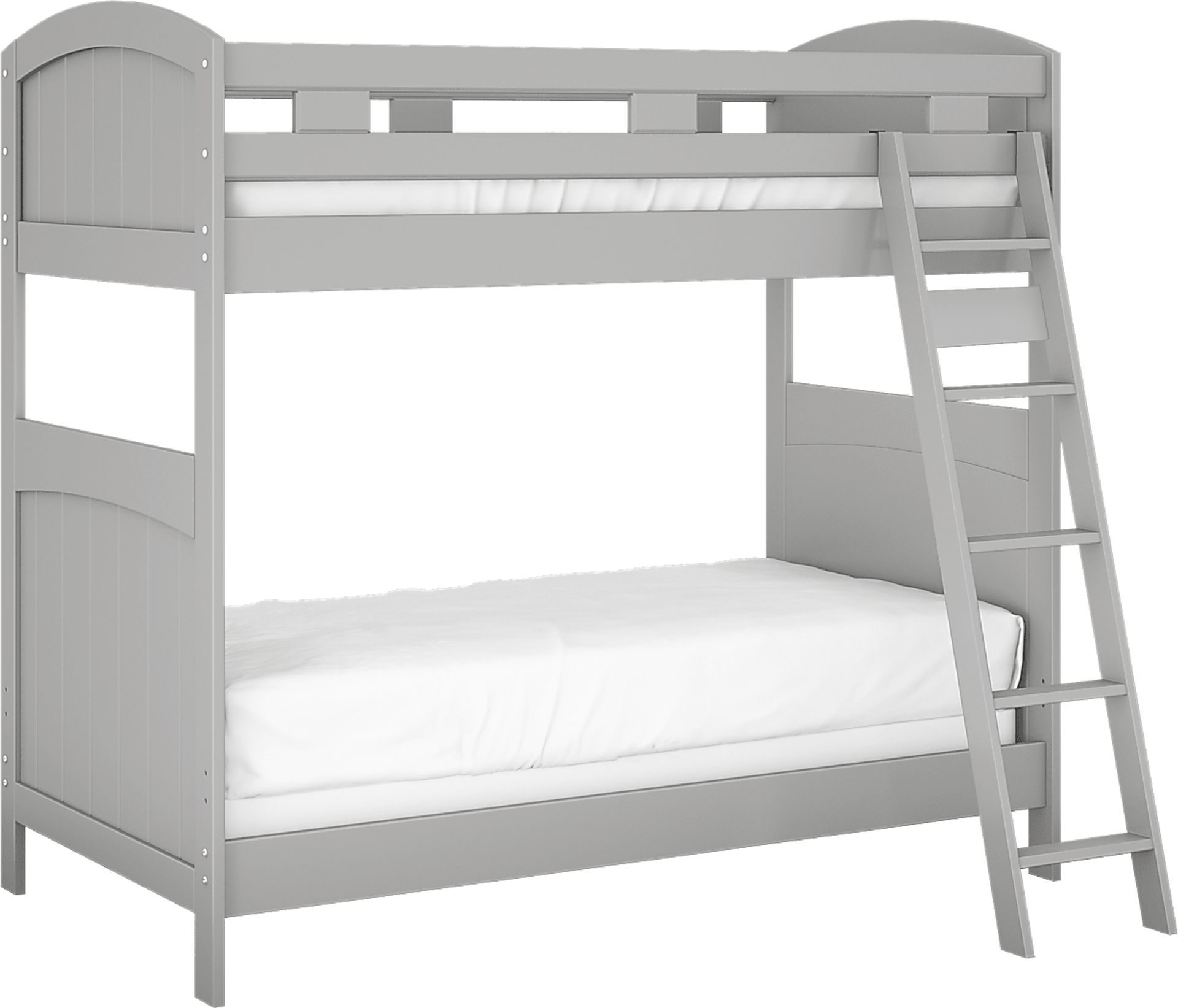 Kids Cottage Colors Gray Twin/Twin Bunk Bed - Image 1