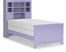 Kids Cottage Colors Lavender 5 Pc Twin Bookcase Bedroom