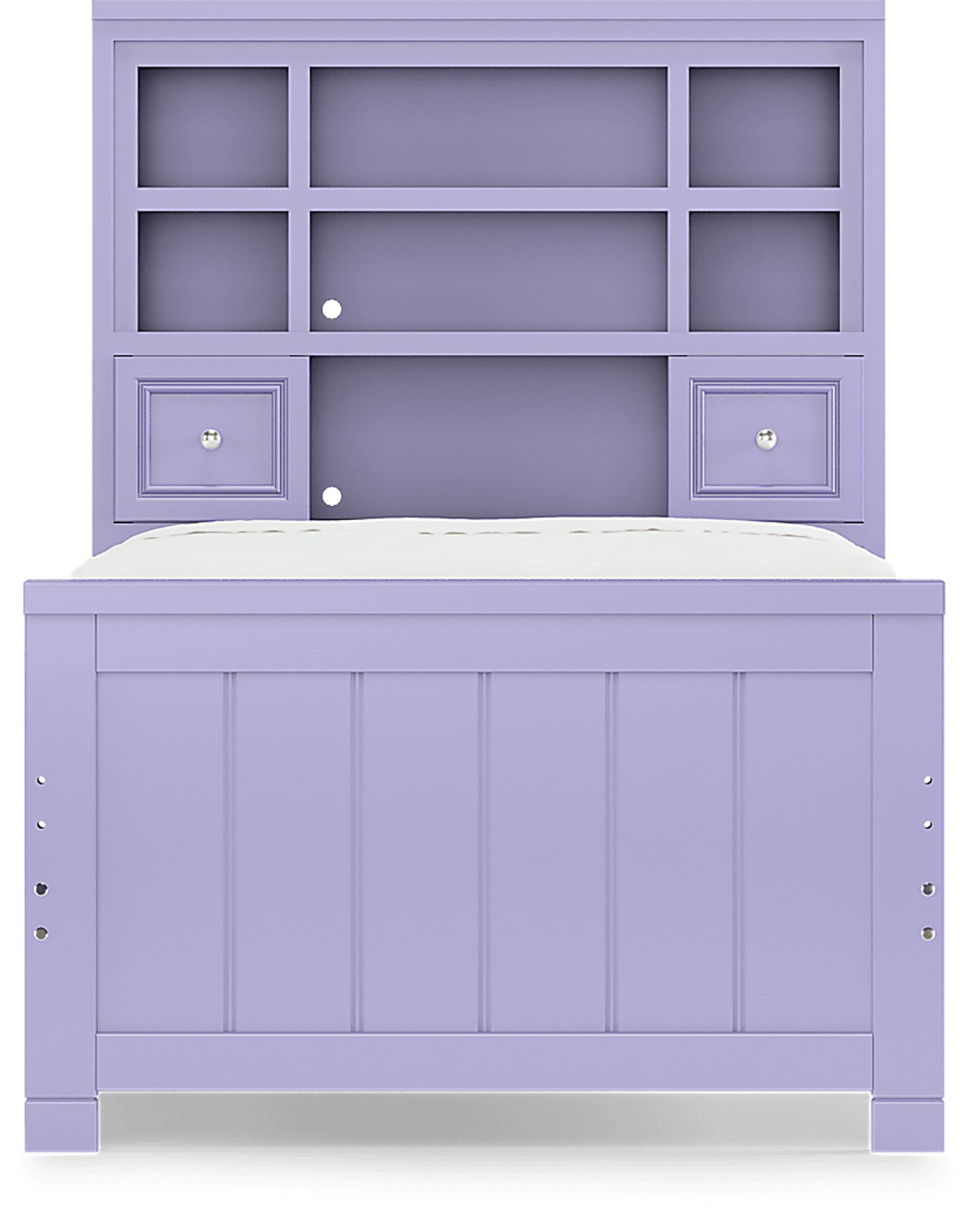 Kids Cottage Colors Lavender Twin Bookcase Bed - Image 4