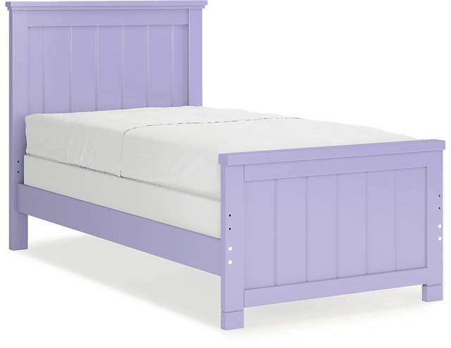 Kids Cottage Colors Lavender Twin Panel Bed - Thumbnail - Image 3
