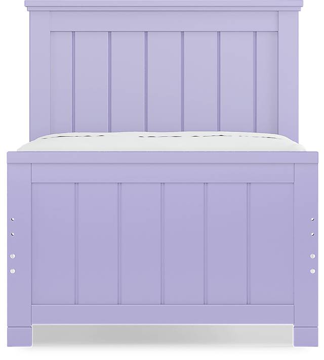 Kids Cottage Colors Lavender Twin Panel Bed - Thumbnail - Image 4