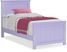 Kids Cottage Colors Lavender 3 Pc Twin Panel Bed