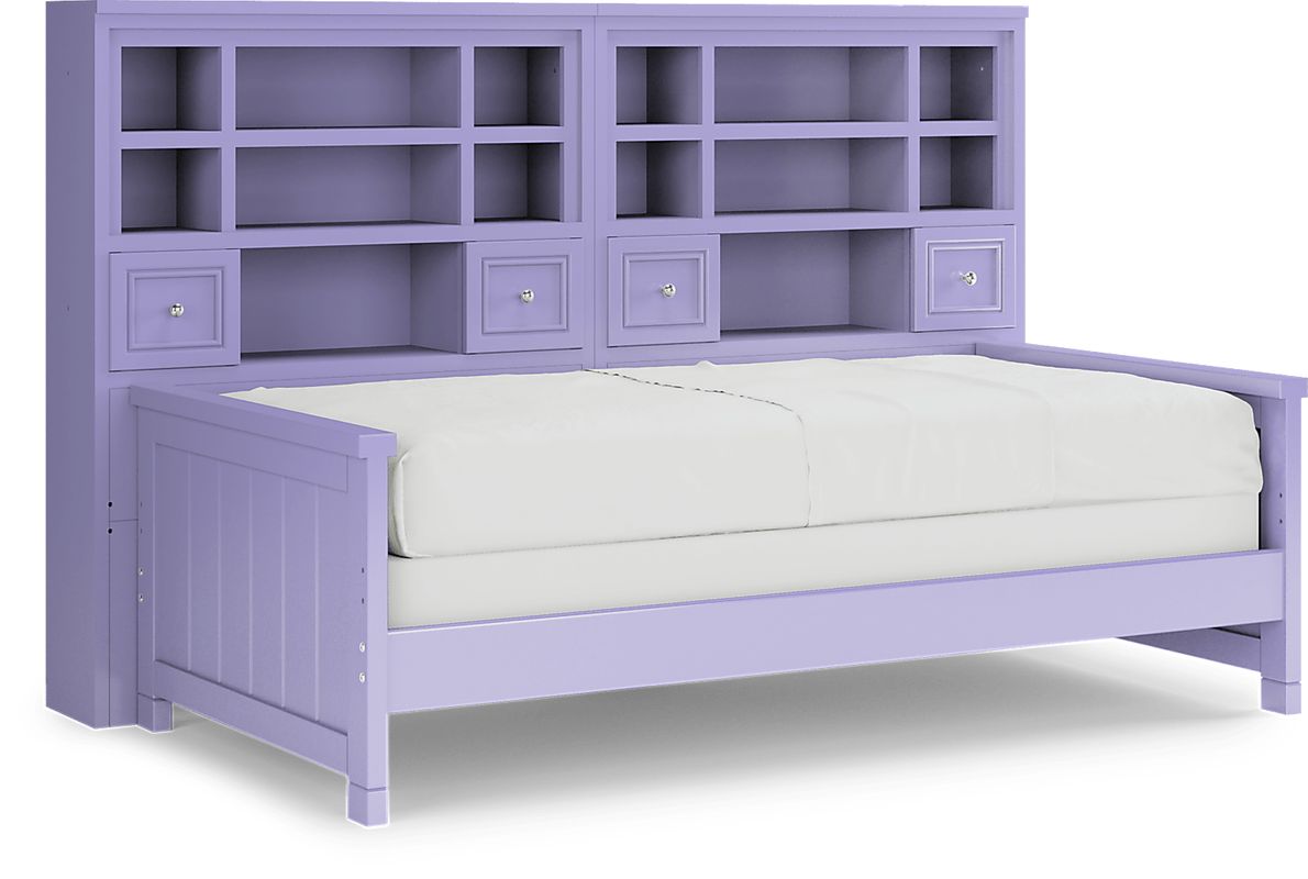 Purple daybed store with trundle
