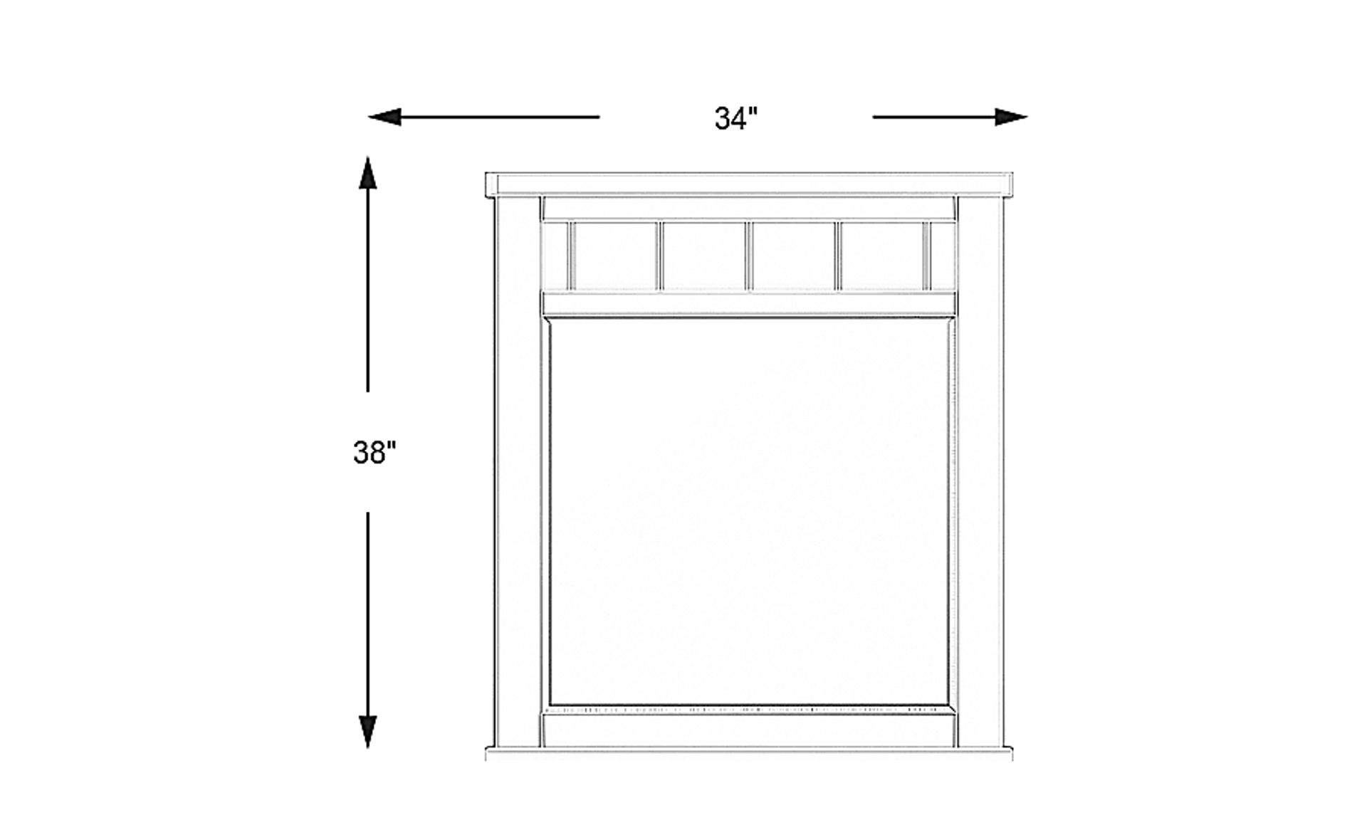 Dimension Image. Please refer to the Dimension Tab on this page for dimension details.