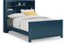 Kids Cottage Colors Navy 3 Pc Full Bookcase Bed