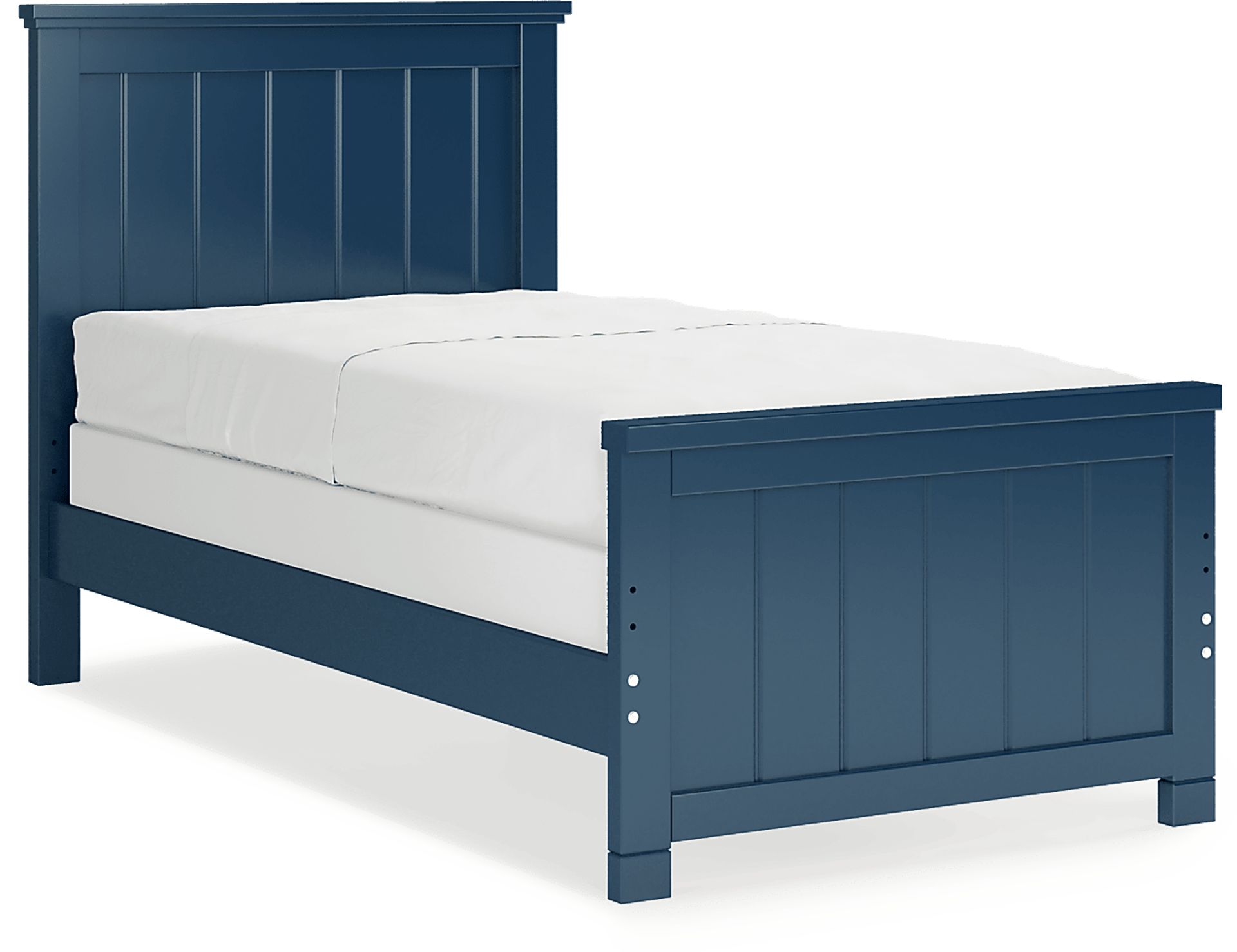 Kids Cottage Colors Navy Twin Panel Bed - Image 3