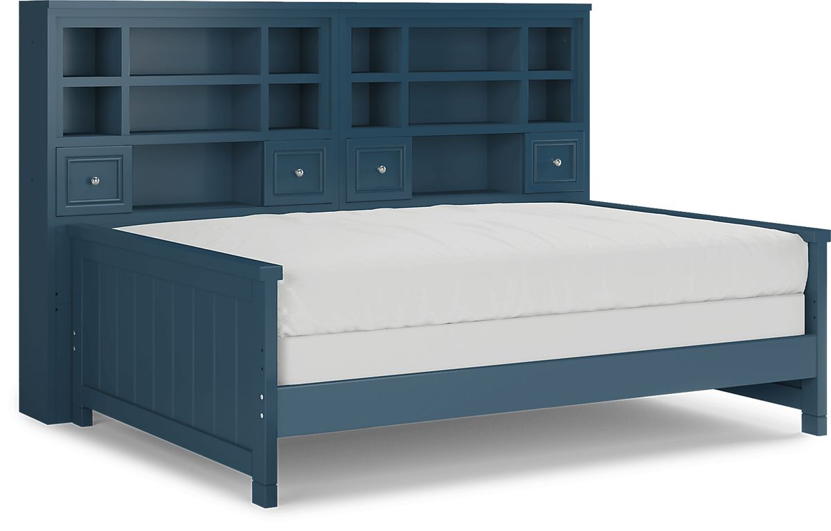Cottage Colors Navy 5 Pc Full Bookcase Daybed Rooms to Go