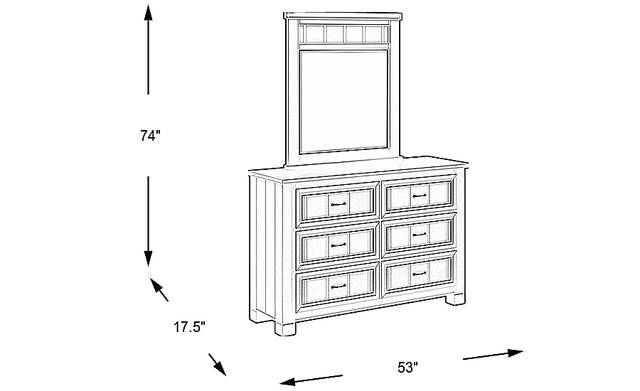 Dimension Image. Please refer to the Dimension Tab on this page for dimension details.