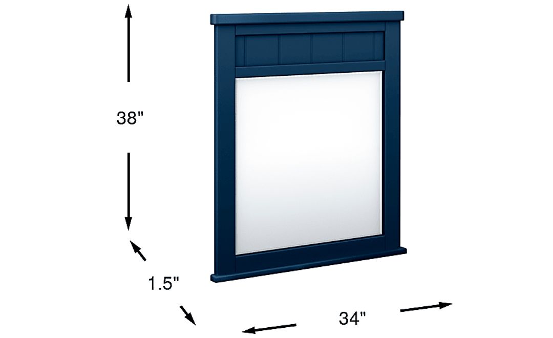 Kids Cottage Colors Navy Mirror