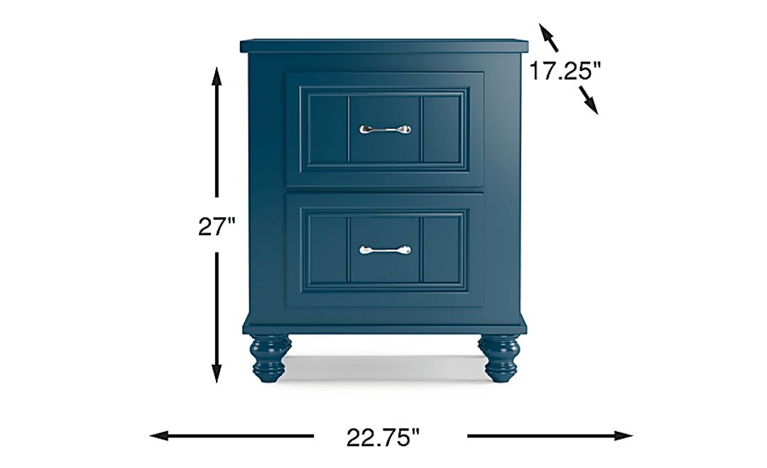 Kids Cottage Colors Navy Nightstand
