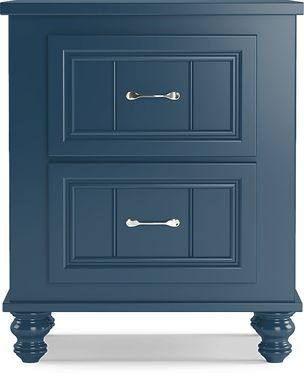 Kids Cottage Colors Navy Nightstand