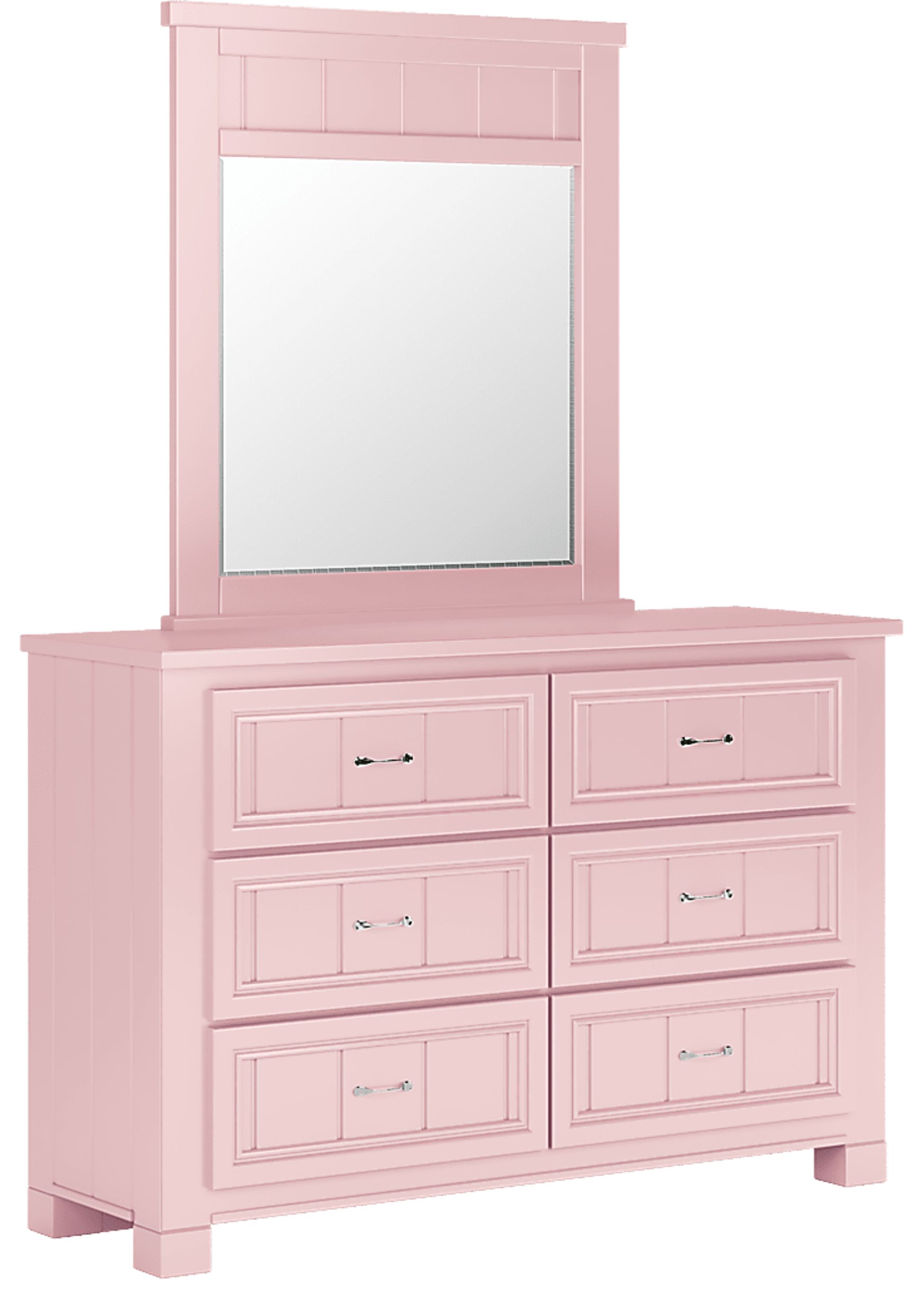 Kids Cottage Colors Pink Dresser & Mirror Set - Image 2