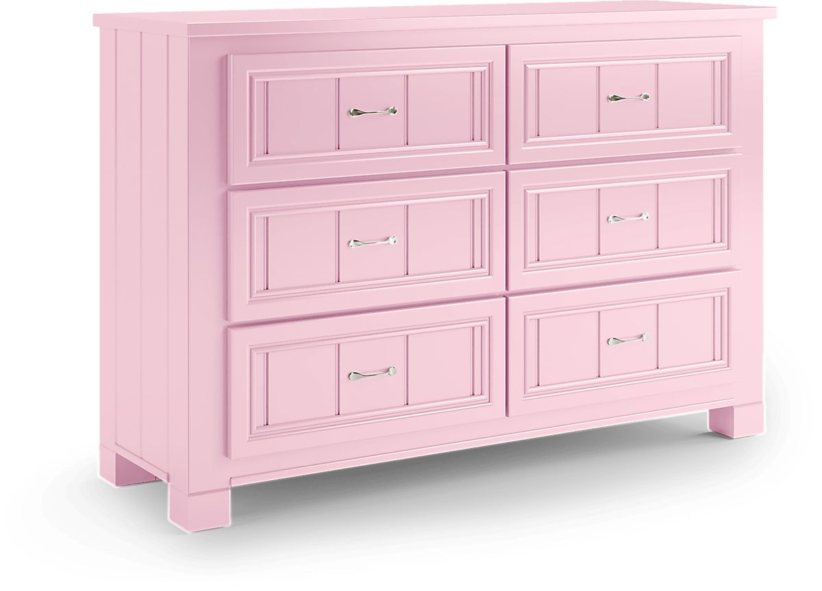 Pink Childrens Dresser White Cottage Colors Pink Dresser Rooms To Go