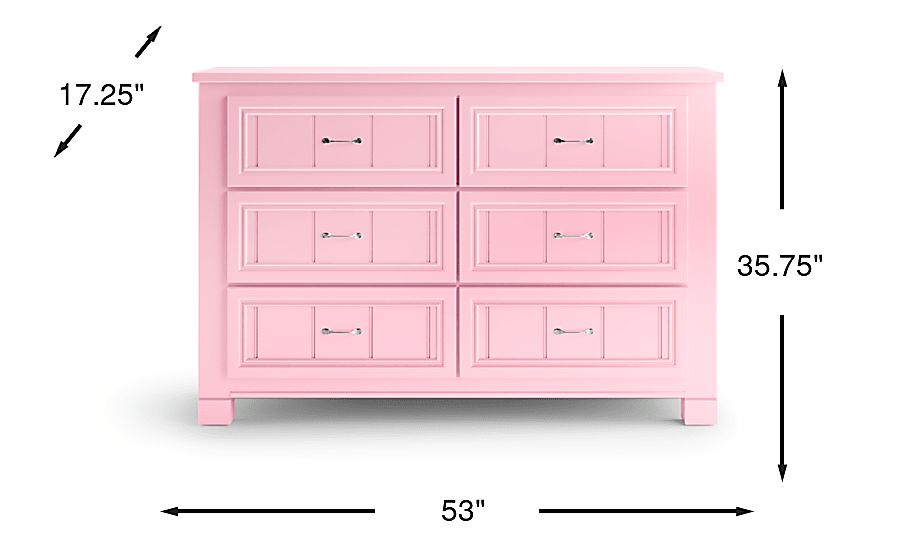 Cottage Colors Pink Dresser | Rooms to Go