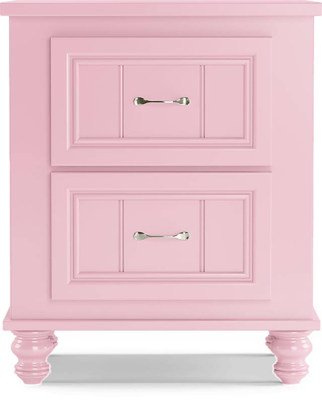 Kids Cottage Colors Pink Nightstand - Thumbnail - Image 1