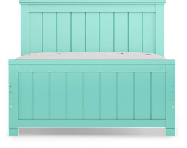 Kids Cottage Colors Turquoise 5 Pc Full Panel Bedroom - Thumbnail - Image 3
