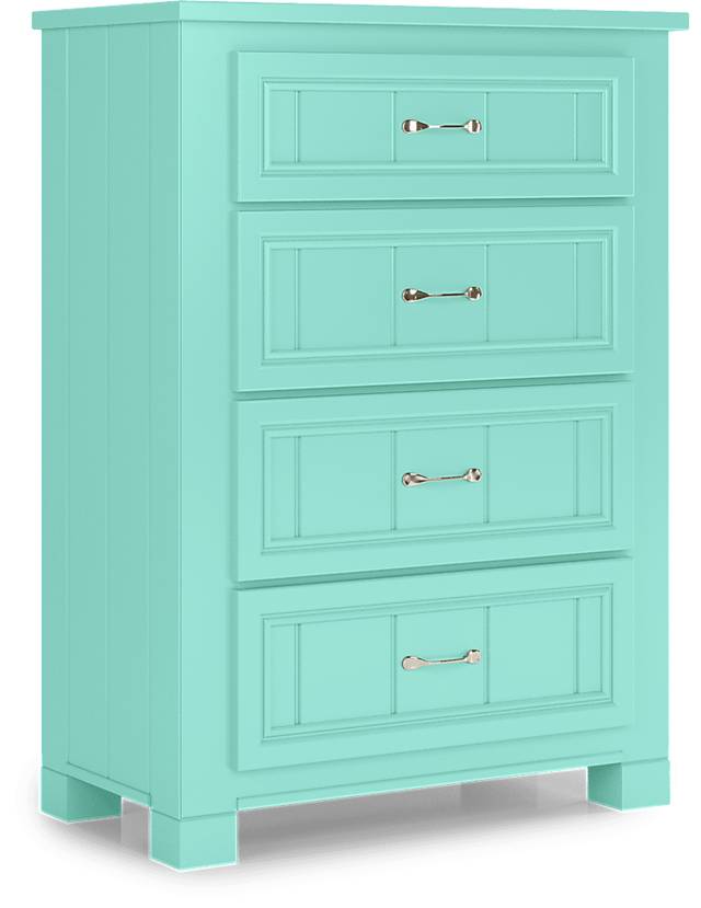 Kids Cottage Colors Turquoise Chest - Thumbnail - Image 2