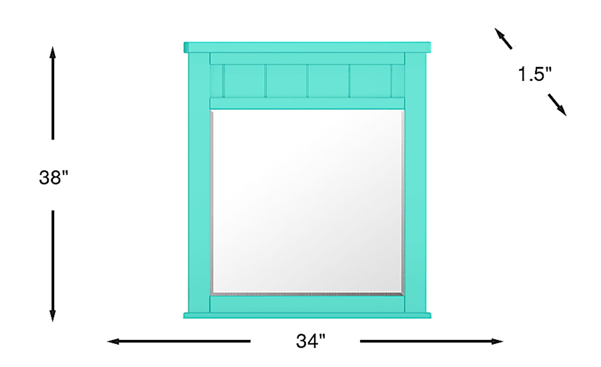 Dimension Image. Please refer to the Dimension Tab on this page for dimension details.