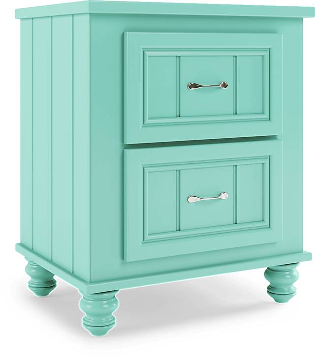 Kids Cottage Colors Turquoise Nightstand - Thumbnail - Image 2