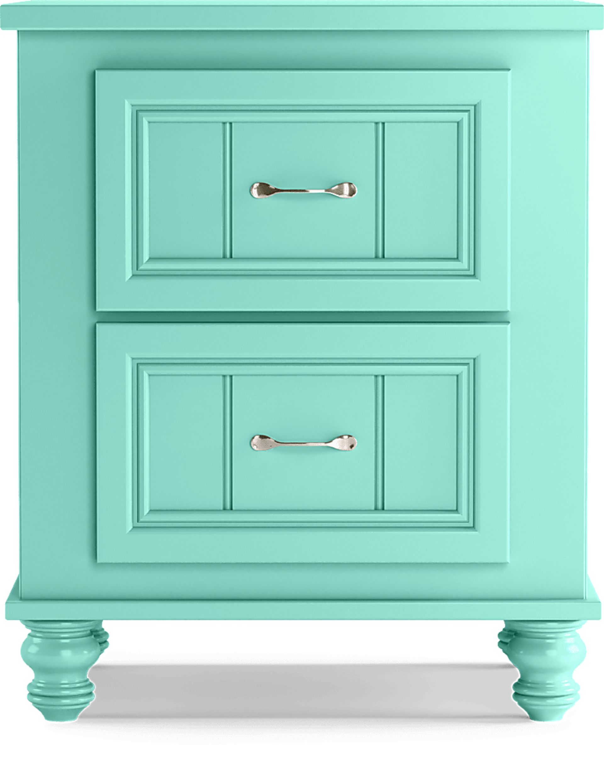 Kids Cottage Colors Turquoise Nightstand - Image 1