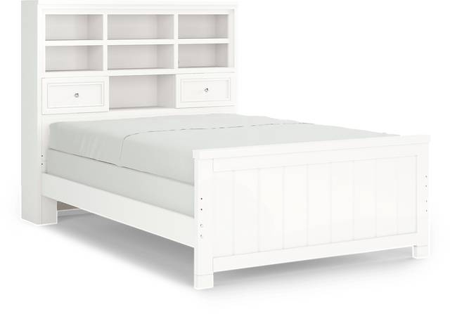 Kids Cottage Colors White Full Bookcase Bed - Thumbnail - Image 3