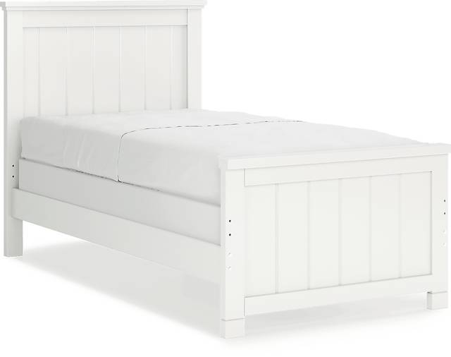 Kids Cottage Colors White Twin Panel Bed - Thumbnail - Image 3