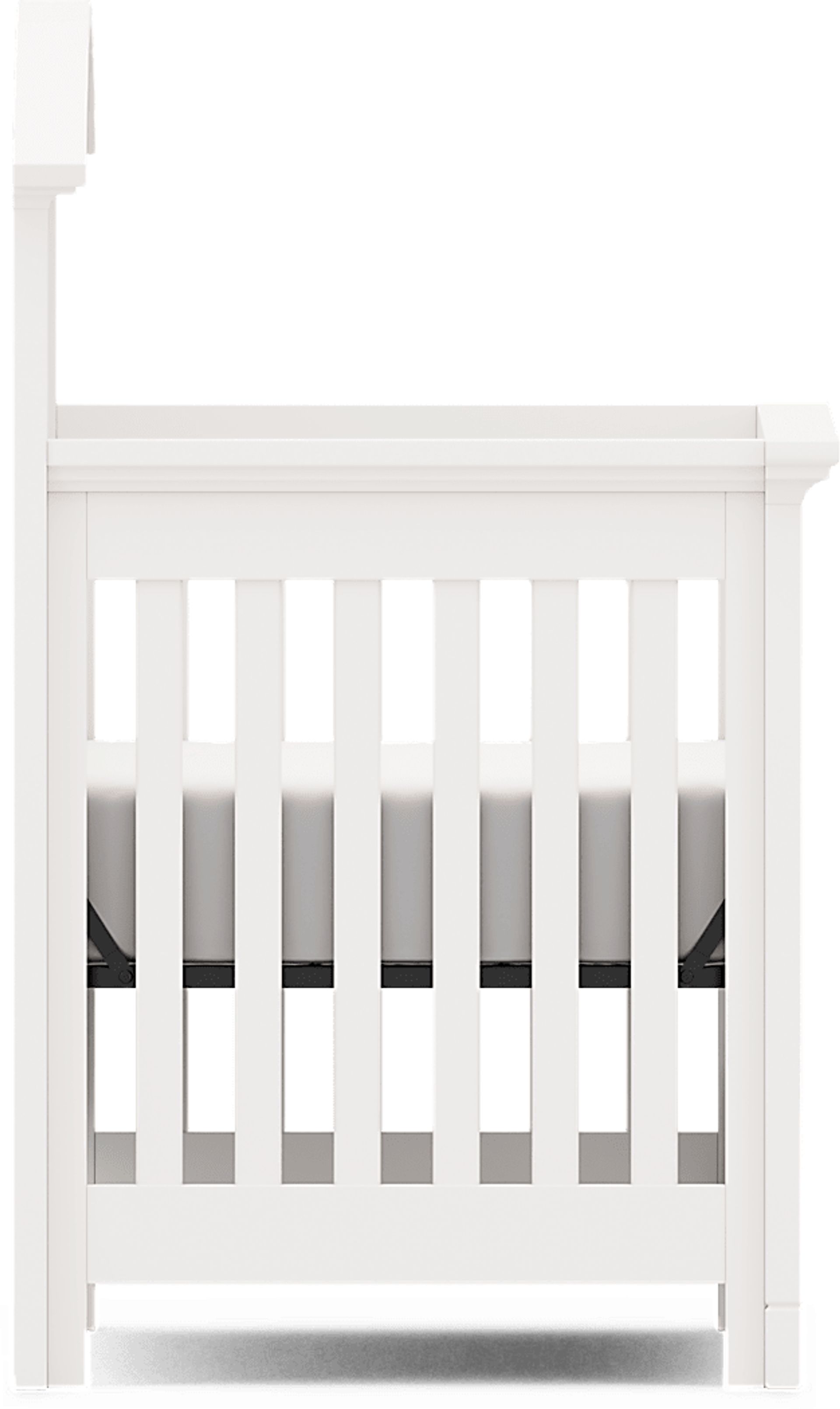 Kids Cottage Colors White 4-in-1 Convertible Nursery Set - Image 4