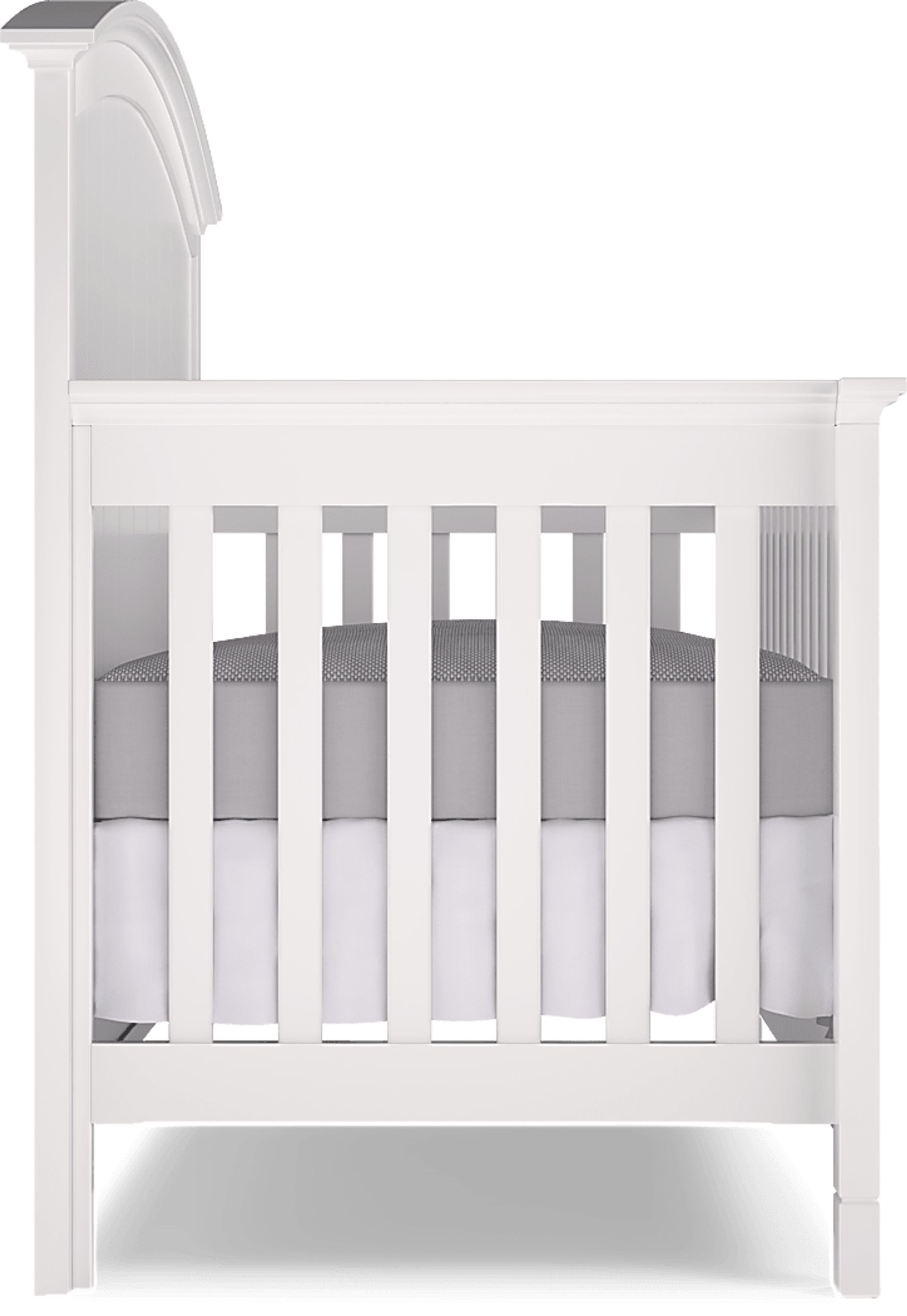 Kids Cottage Colors White 4-in-1 Convertible Nursery Set - Image 7
