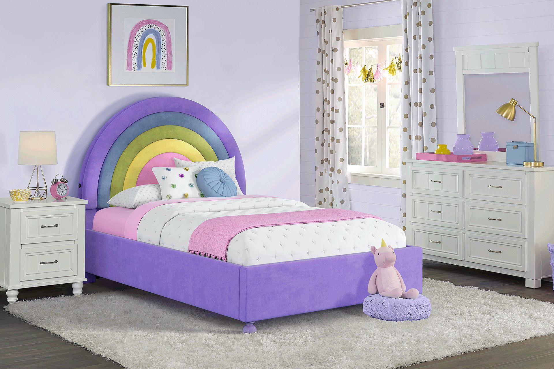 https://assets.roomstogo.com/product/kids-cottage-colors-white-bedroom-with-rainbow-joy-purple-twin-bed_3822800P_image-room?cache-id=44cabb343cf0a57d57901091b4e4fda2