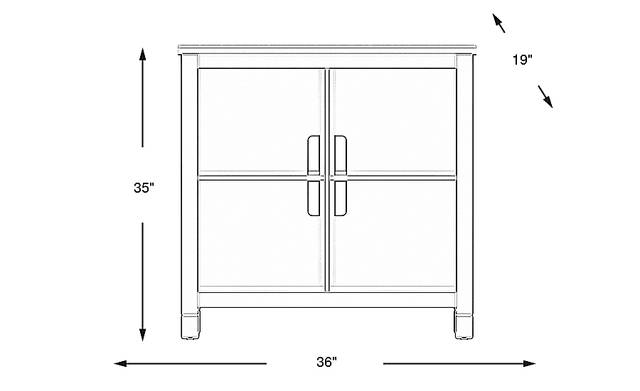 Dimension Image. Please refer to the Dimension Tab on this page for dimension details.