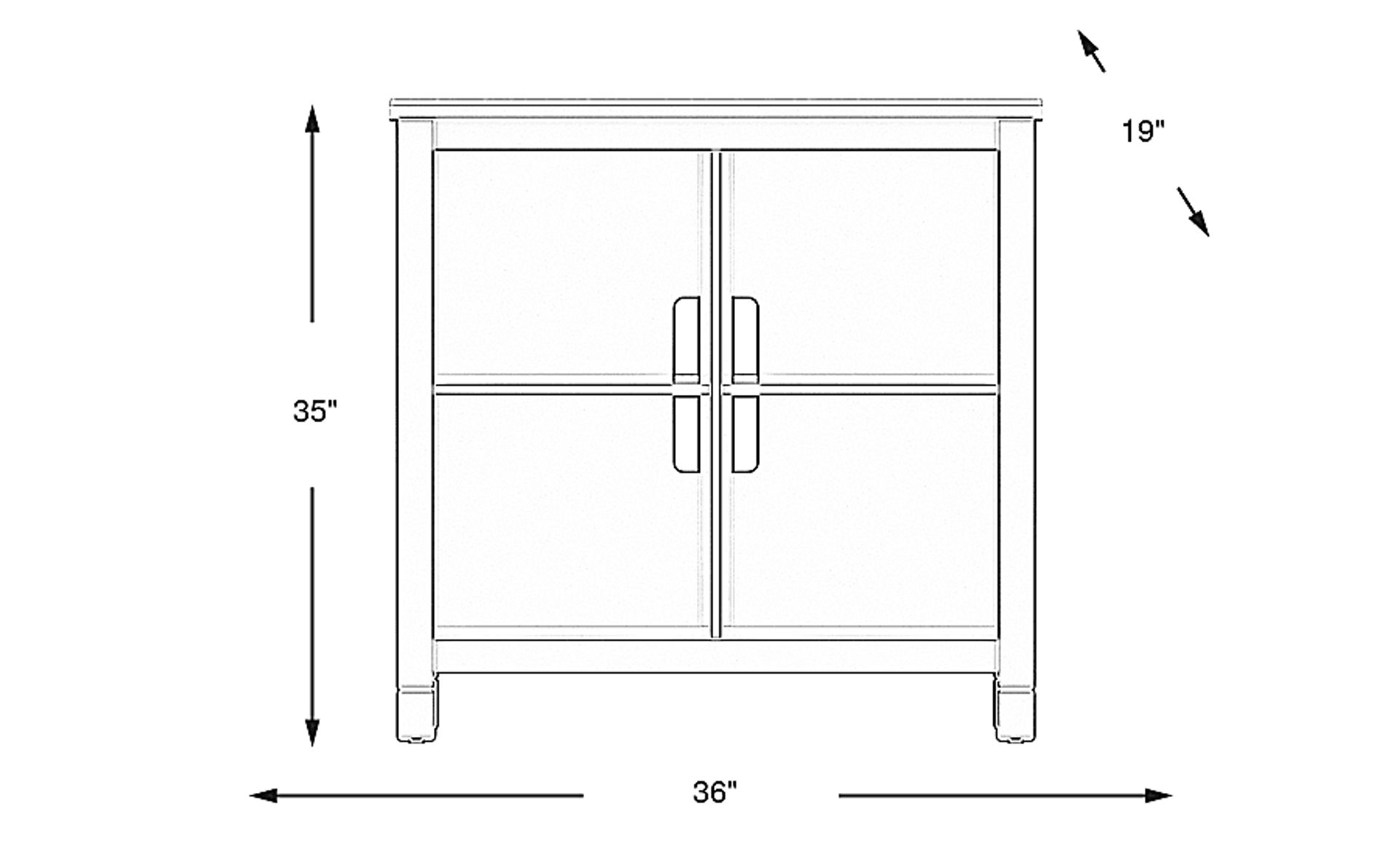Dimension Image. Please refer to the Dimension Tab on this page for dimension details.