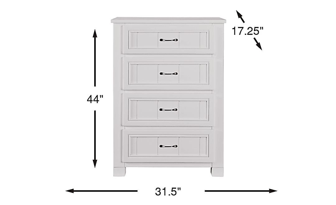 Kids Cottage Colors White Chest