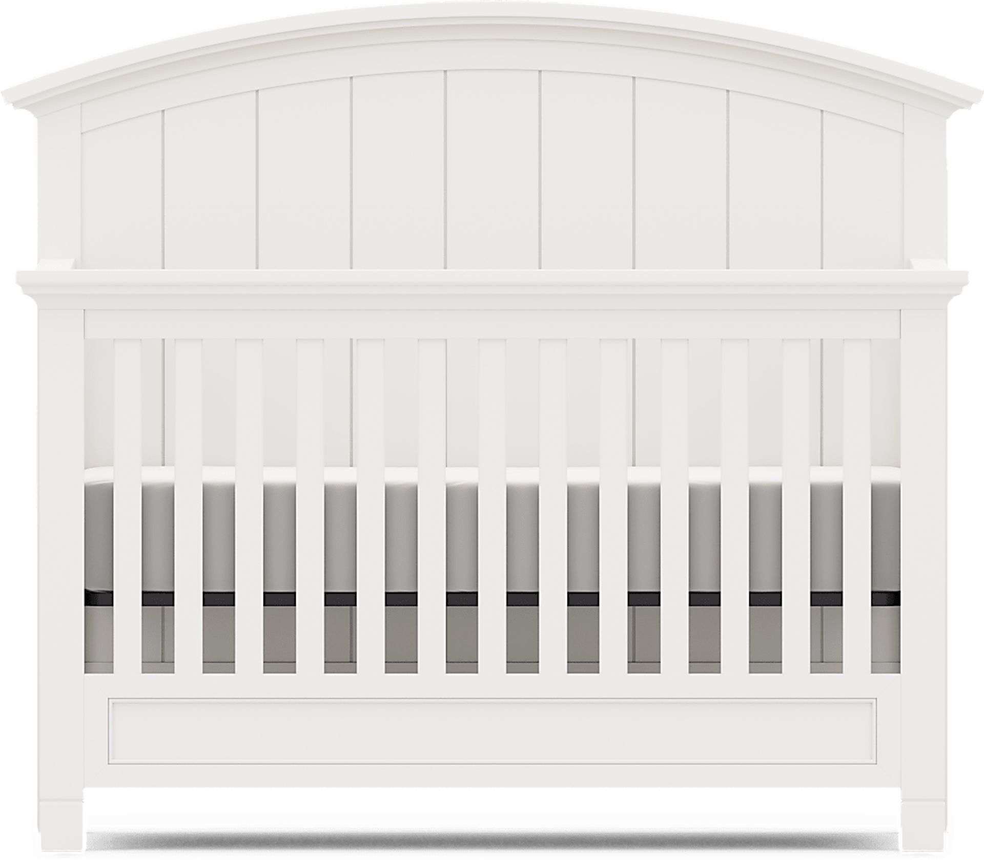 Kids Cottage Colors White Nursery with Toddler Rail - Image 3