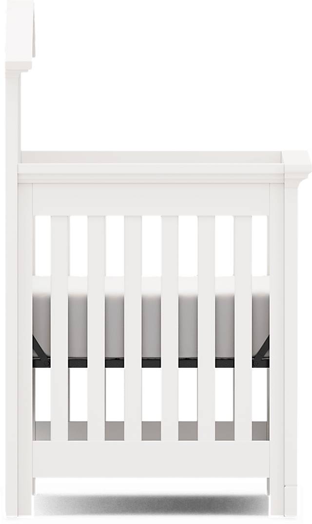 Kids Cottage Colors White Nursery with Toddler and Full Conversion Rails - Thumbnail - Image 4