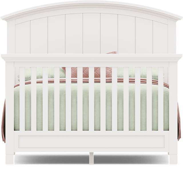 Kids Cottage Colors White Nursery with Toddler and Full Conversion Rails - Thumbnail - Image 11