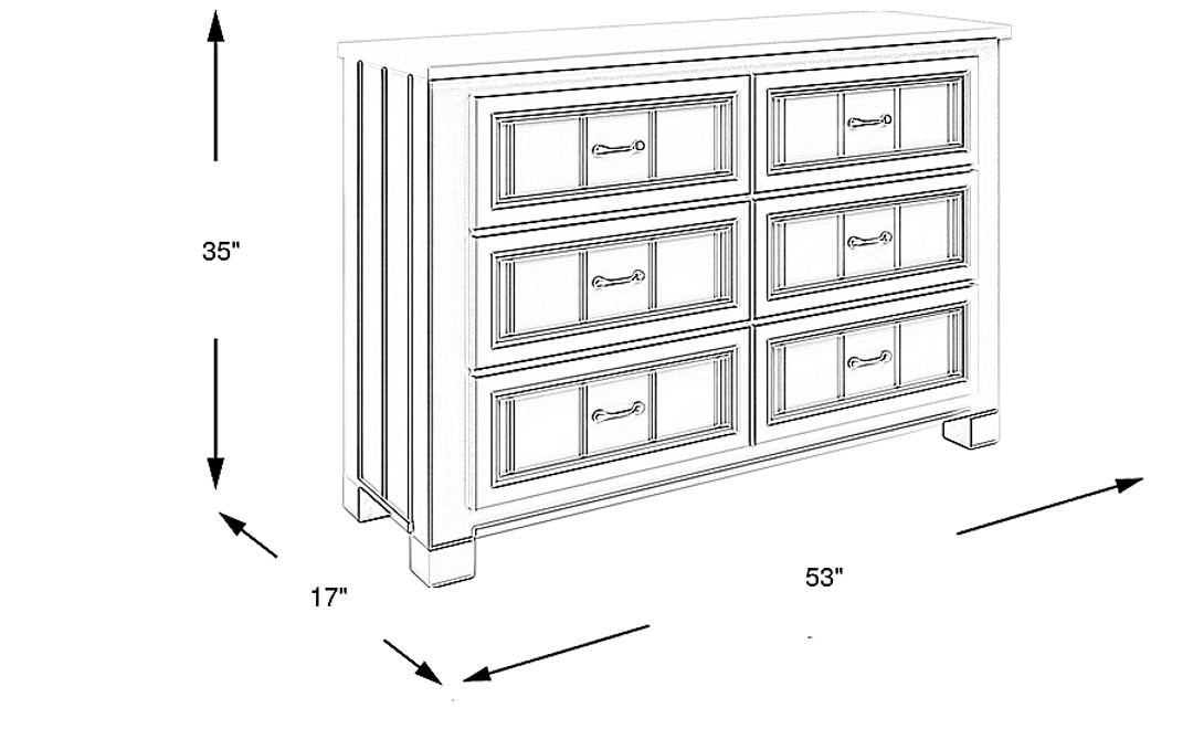 Kids Cottage Colors White Dresser