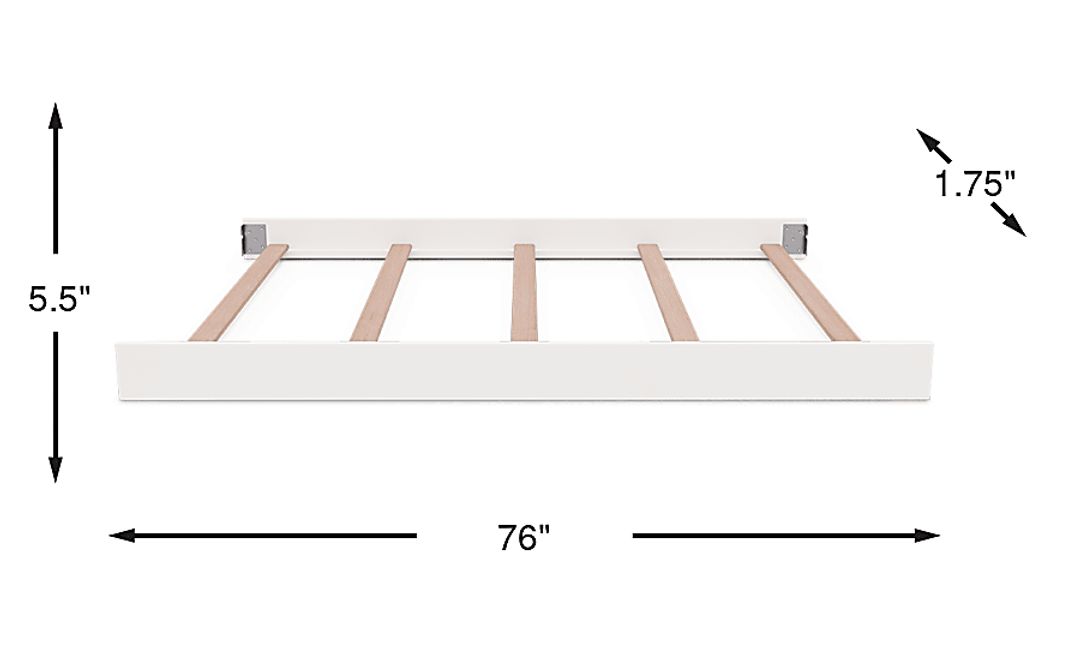 Kids Cottage Colors White Conversion Rails