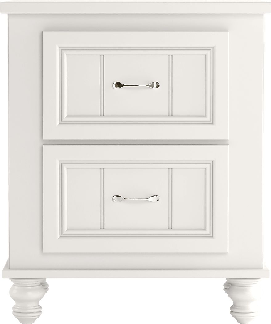 Kids Cottage Colors White Nightstand
