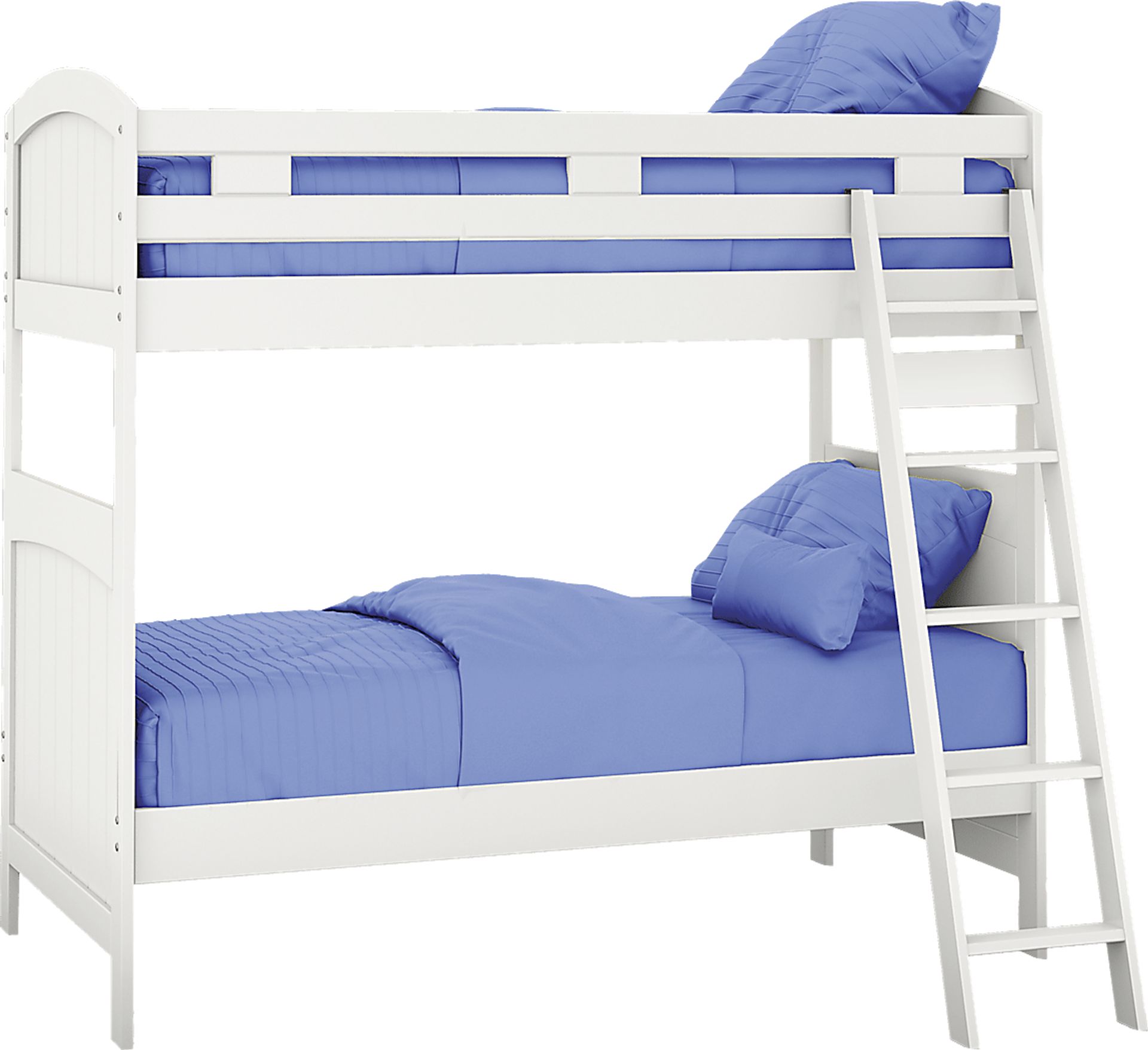 Kids Cottage Colors White Twin/Twin Bunk Bed - Image 1