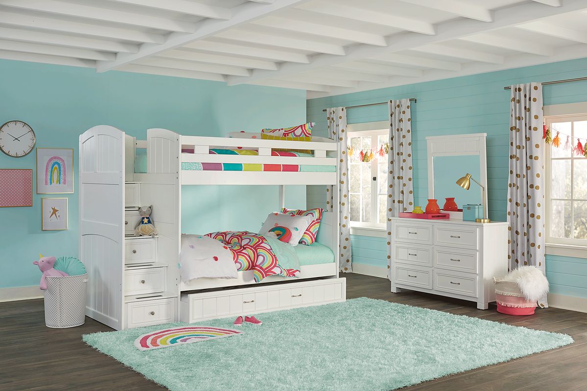 White bunk beds for sale girls
