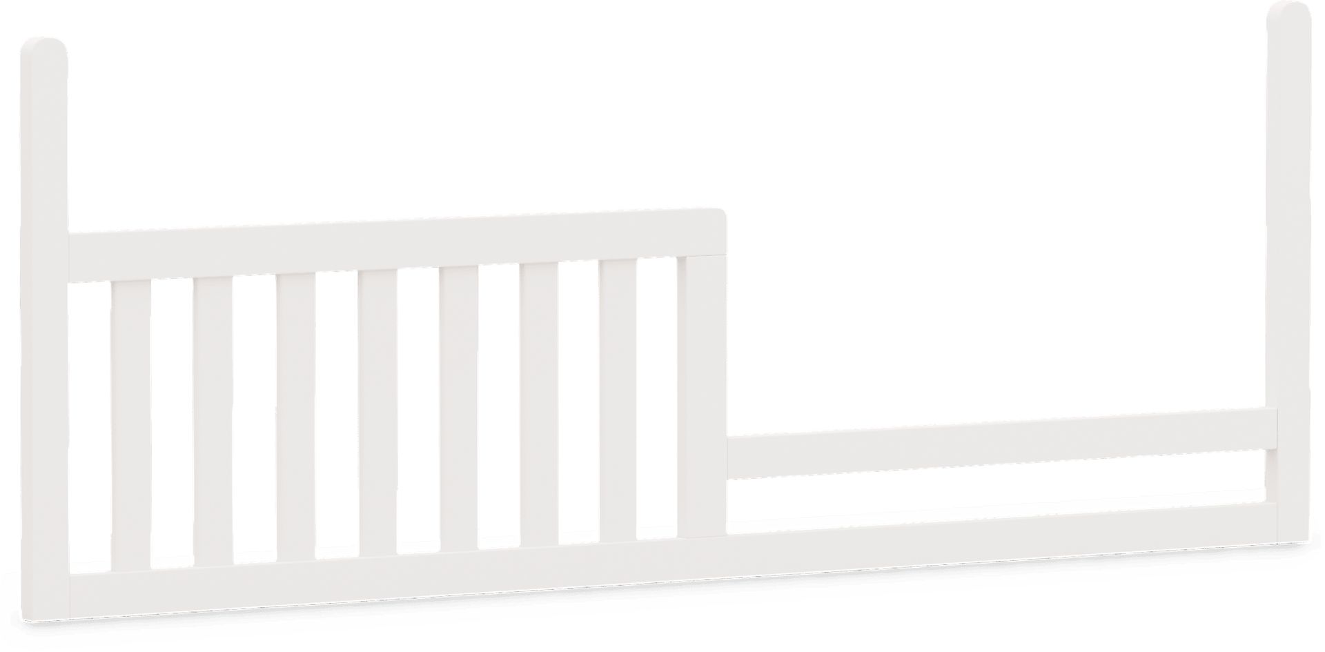 Kids Cottage Colors White Nursery with Toddler Rail - Image 15