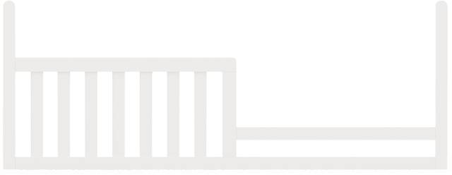 Kids Cottage Colors White Toddler Rail - Thumbnail - Image 1
