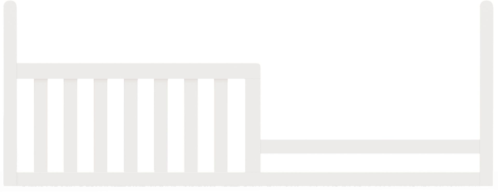 Kids Cottage Colors White Nursery with Toddler Rail - Image 14