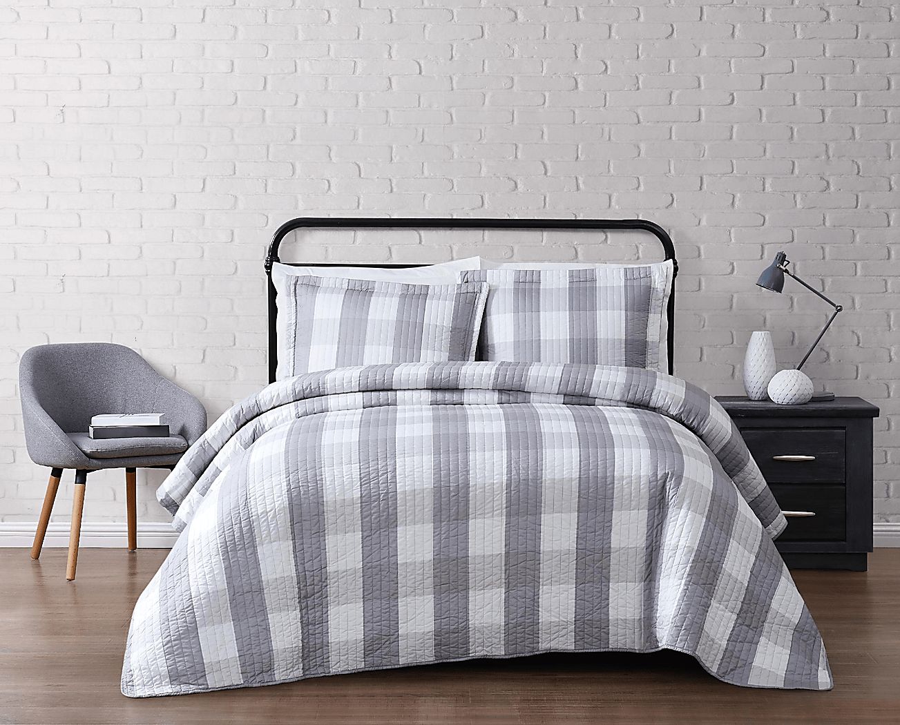 Kids Cottage Pearl Gray Full/Queen Comforter Set