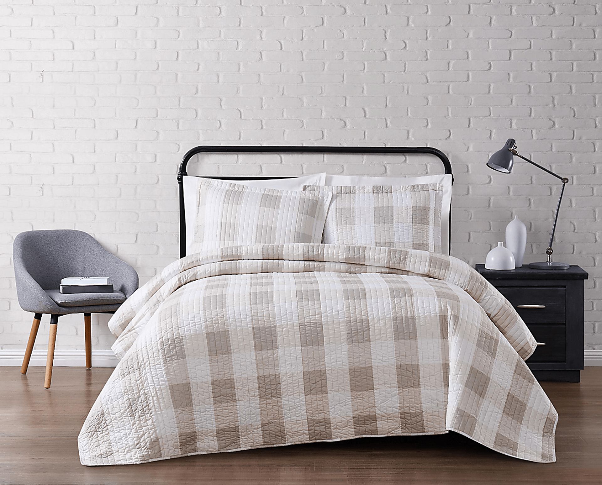 Kids Cottage Pearl Khaki Twin Comforter Set - Image 1