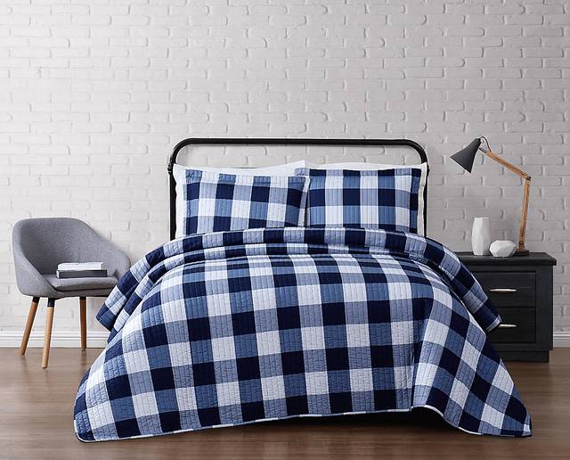 Kids Cottage Pearl Navy Twin Comforter Set - Thumbnail - Image 1