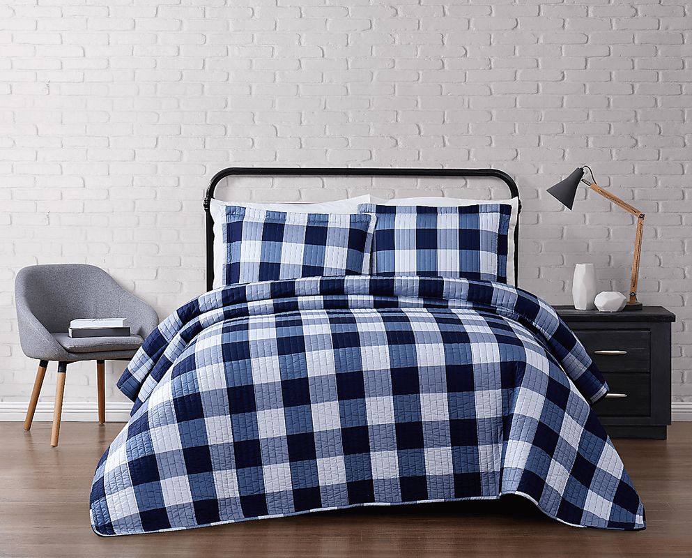Kids Cottage Pearl Navy Full/Queen Comforter Set
