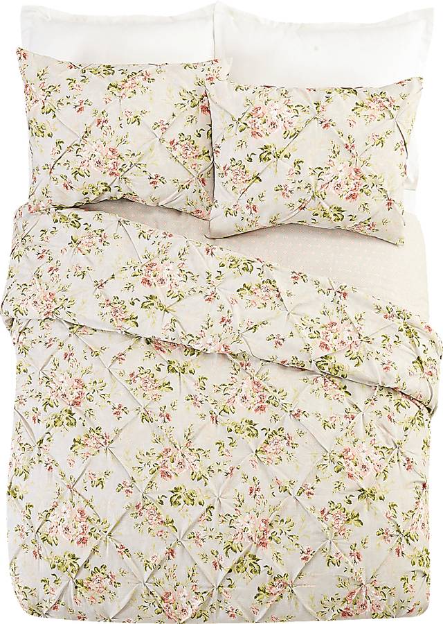 Kids Cottage Roses Gray 2 Pc Twin Comforter Set - Thumbnail - Image 3