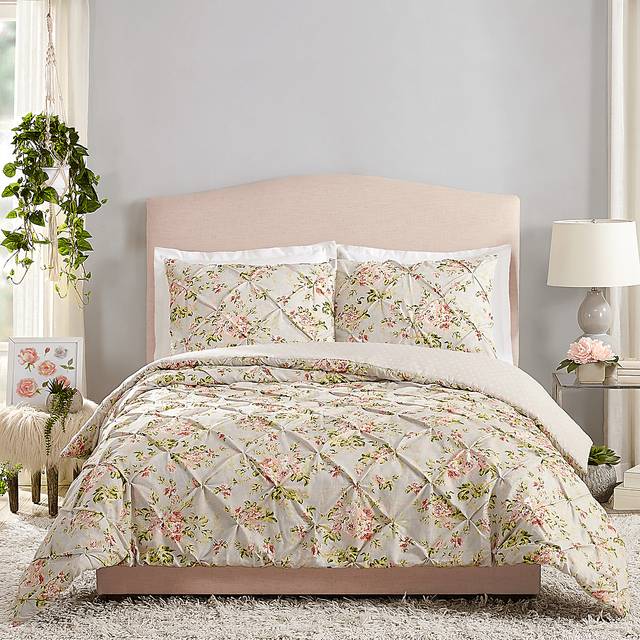 Kids Cottage Roses Gray 2 Pc Twin Comforter Set - Thumbnail - Image 1
